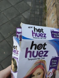 Набор мелков для волос 4 шт Hot Huez Разноцветные красители тени для детей и взрослых фото от покупателей 4