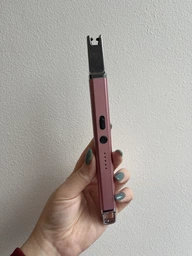 Импульсная USB зажигалка для свечей, кухни, плиты, с подсветкой прямая зеленая фото от покупателей 11