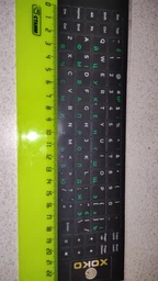 Наклейка на клавиатуру XoKo 68 keys UA/rus green, Latin white (XK-KB-STCK-MD) фото от покупателей 6