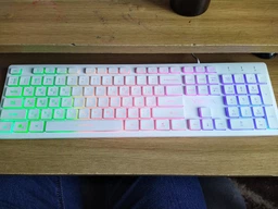 Клавіатура дротова Vinga KB410 USB White