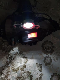 Налобний ліхтар Чорний на 3 LED промені 2 акумулятори 18650 + USB нічник в комплекті фото від покупців 19