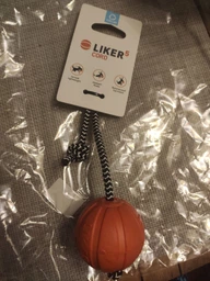 Іграшка для собак Liker Cord М'ячик з мотузкою 9 см (6297) фото від покупців 3