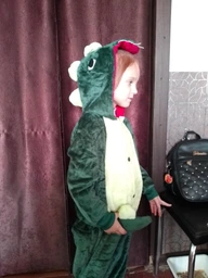 Пижама Кигуруми Kigurumi Динозавр Дино Дракон Для Детей И Подростков Зеленый 110-120 см. (2019)