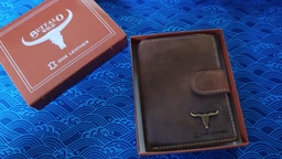 Чоловічий шкіряний гаманець DNK Leather DNK-06L-BAW коричневий фото от покупателей 1