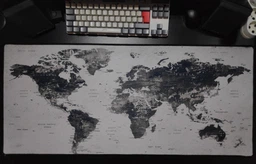 Игровая поверхность WorkPlaceShop MP ГРАФИТОВАЯ КАРТА МИРА 500х1200 мм фото от покупателей 13