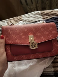 Сумка жіноча Guess Jensen 4G 7618 Чорна (H2000029599989) фото від покупців 2
