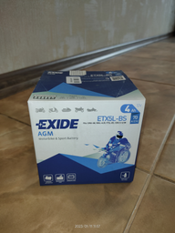 Мото аккумулятор Exide AGM 4 Ah Ев (-/+) 70EN (ETX5L-BS) фото от покупателей 1