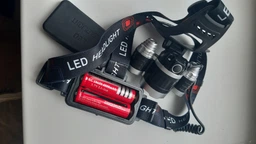 Налобний ліхтар Чорний на 3 LED промені 2 акумулятори 18650 + USB нічник в комплекті фото від покупців 17