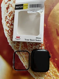 Чохол із захисним склом Protective Cover with Glass для Apple Watch 45mm black