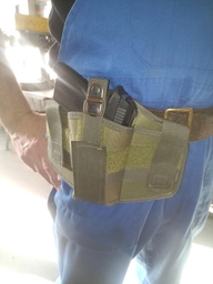 Тактическая сумка кобура на ногу для пистолета для военных и армии зсу универсальная Хаки фото от покупателей 3