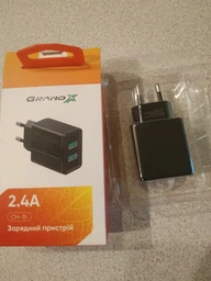Зарядное устройство Grand-X CH-15B 5V 2.1A 2USB с защитой от перегрузки и перегрева Black фото от покупателей 8