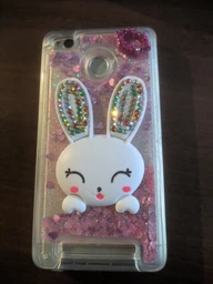 Чехол Glitter для Xiaomi Redmi 3s / Redmi 3 Pro бампер жидкий блеск Заяц Фиолетовый фото от покупателей 1