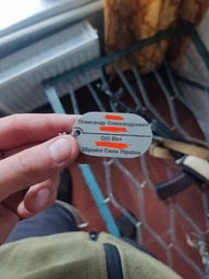 Жетон армійський з прорізом з персональним гравіюванням (гравіруванням) з двох сторін Гралекс 04-010-H-2