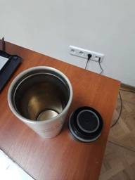 Термокружка Ardesto Coffee time Bradypus 450 мл Бежевая (AR2645DBE) фото от покупателей 2