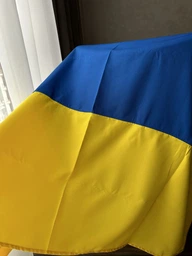 Флаг Украины государственный уличный габардин Trend 91 х 136 см Сине-желтый фото от покупателей 10