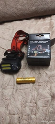 Налобний ліхтар BL-611-1LM+2COB, зарядний пристрій micro USB, 1 х 18650, чорний (001438752). фото від покупців 3