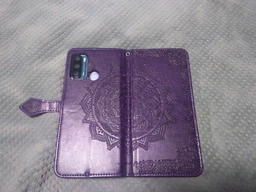 Чехол Vintage для Motorola Moto G60 книжка кожа PU с визитницей голубой фото от покупателей 5