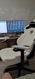 Комп'ютерне крісло для геймера Anda Seat Kaiser 3 XL Skin-Eco White (AD12YDC-XL-01-W-PVC) фото від покупців 1