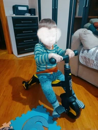 Самокат трансформер 3 в 1 Best Scooter JT 90601 світло звук Сіро-рожевий фото від покупців 1