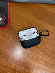 Силиконовый футляр с карабином для наушников AirPods Pro Lilac фото от покупателей 13