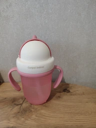 Кухоль canpol babies тренувальний з силіконовою трубочкою matte pastels жовтий 210 мл фото від покупців 7