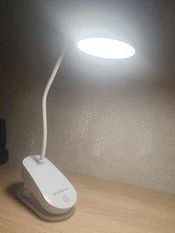 Настольная светодиодная аккумуляторная LED лампа на прищепке фото от покупателей 4