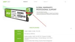 Накопитель SSD M.2 2280 2TB FA100 Acer (BL.9BWWA.121) фото от покупателей 12