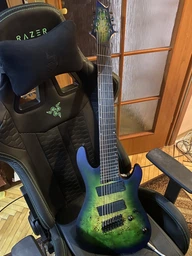 Электрогитара 8-струнный баритон CORT KX508 Multi Scale II (Mariana Blue Burst) фото от покупателей 1