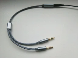 Аудио разветвитель/переходник/сплиттер mini jack 3.5 mm AUX 2 AM папа/AF мама для наушников и микрофона Essager серый (GS-61038)
