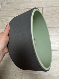 Колесо для йоги EasyFit 33 см чорно-м'ятне (кільце для йоги, йога колесо для піни) YLW-BK-GR