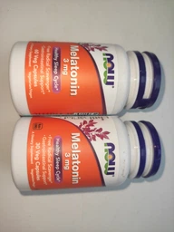 Натуральна добавка NOW Melatonin 3 mg, 60 вегакапсул фото від покупців 2