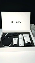 Подарочный набор шелкового ухода за телом с деревянным скребком Hillary Perfect Silk Body Care + Gua Sha: Кремовый скраб-антистресс + Крем-гель для душа + Крем для рук и ногтей + Увлажняющий лосьон-бустер M-11-382