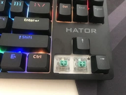 Клавиатура проводная Hator Rockfall TKL Mecha Green USB Black (HTK-620) фото от покупателей 1