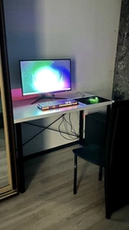 Компьютерный стол Ferrum-decor Дейв 75x100x60 черный ДСП Дуб Сонома 32мм фото от покупателей 4