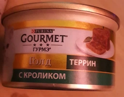 Влажный корм для кошек Purina Gourmet Gold с кроликом, кусочки в паштете (12х85г) фото от покупателей 4
