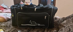 Сумка в дорогу Wallaby 2686 Чорна із сірим 45х25х21см фото від покупців 5
