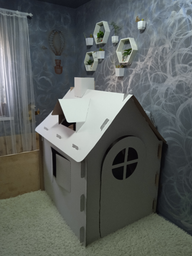 Дом в деревне из картона своими руками [создан на основе реального дома] / DIY
