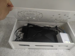 Полка для роутера WiFi Сова и звезды коробка 40*20*10 см Белая фото от покупателей 9