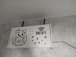 Полка для роутера WiFi Сова и звезды коробка 40*20*10 см Белая фото от покупателей 8