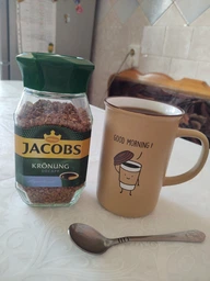 Розчинна кава без кофеїну Jacobs 100 г Kronung Decaff
