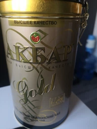 Чай Akbar Gold чорний 225 г в металевій банці (55950)