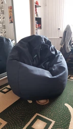 Крісло мішок груша Овал Coolki Рогожка XXXL 140x100 фіолетовий фото від покупців 4