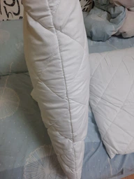 Подушка для сна 70х70 см NORDIC COMFORT+ IDEIA антиаллергенная холлофайбер чехол с молнией белая фото от покупателей 12