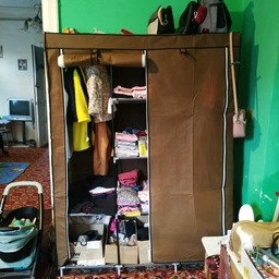 Складной тканевый шкаф для одежды и обуви 175х130х45 см Storage Wardrobe каркасный шкаф для одежды фото от покупателей 1