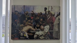 Деревянный постер Wood Posters "Запорожцы пишут письмо турецкому султану" (A1 формат, фанера) (pvc1048)