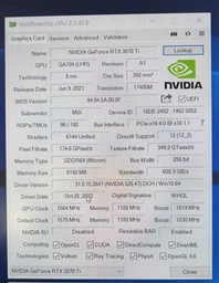 Видеокарта MSI GeForce RTX 3070 Ti GAMING X TRIO 8G фото от покупателей 2