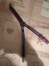 Нож Карманный 15-A цвет градиент (изумрудный) фото от покупателей 2