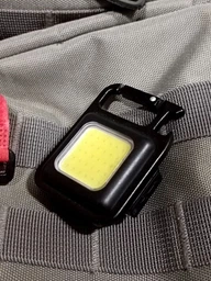 Акумуляторний ліхтар карабін - LED CARPRIE W5138 (500mAh, магніт, брелок, IPX4), Чорний фото от покупателей 6