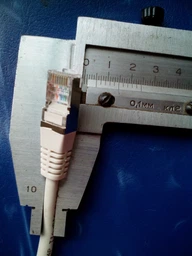 Патч-корд Kingda 0,25 м, FTP, cat.5e, RJ45, мідь, сірий, PAFT4025 фото від покупців 5