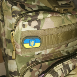 Шеврон на липучке MOLLE Patch Флаг Украины с гербом PVC Full Color/Ranger Green фото от покупателей 1